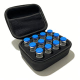 12-Compartment Insulin Storage Case Portable Organizer Bag with Mesh Compartments Protective Foam Lining Travel Case