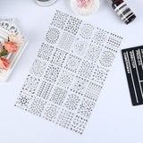 50PCS 3D Floral Self Adhesive Nail Stickers for DIY Nail Art Decoration