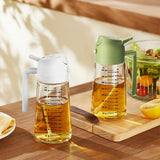 2 Pcs Glass Olive Oil Sprayer for Cooking 2 in 1 Olive Oil Dispenser Bottle for Kitchen