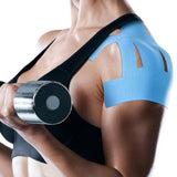20PCS Precut Shoulder Kinesiology Tape – Elastic Sports Support Tape Blue