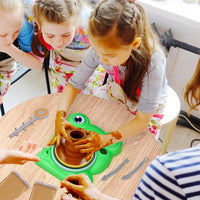 Pottery Wheel Kit for Kids Pottery Painting Set for Arts and Crafts Green