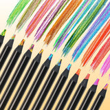 12-Color Rainbow Pencils Set for Coloring Drawing Sketching Gifts