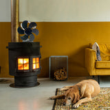 6-Blade Fireplace Warming Fan Self-Powered Stove Top Burner