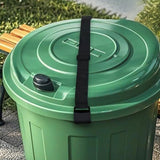 4Pcs Trash Can Locks Metal Double Claw Strap for Outdoor Waste Bin Lid Lock