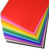 50 Sheets A4 Cardstock 10 Colors Origami Craft Paper Set