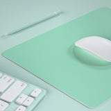Flexible Silicone Mouse Pad Smooth Water Resistant Desk Mat with Non-Slip Base for Office Home Green