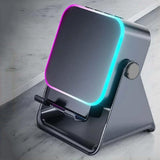 Bluetooth Speaker Phone Stand with Rotating Holder and Induction Playback Black