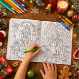 10Pcs Santa Snowman Christmas Coloring Books Holiday Gift for Boys Girls