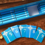 Mini Book Advent Calendar with 25 Book Ornaments for Christmas Countdown Decor Blue