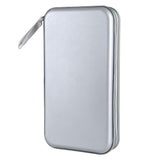 CD Zipper Storage Case for 80 Discs Protective Pages Box with Carrying Handle Grey