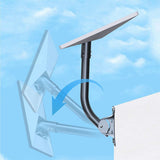 39CM Adjustable Mount Compatible with Starlink Gen 3 V3 4 4X Carbon Steel Wall Roof Mount Bracket Black