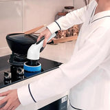 Cordless Electric Spin Scrubber with 9 Replaceable Brush Heads and Extendable Pole for Home Use