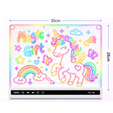 LED Drawing Board Rechargeable 8 Colors 10 Modes for Boys Girls