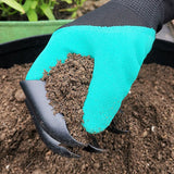2 Pairs Waterproof Garden Gloves with ABS Claws for Digging