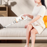 Cordless Electric Stick Vacuum Cleaner Handheld Vacuum Cleaner for Car Carpet Cleaning White