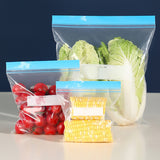 70 PCS Double Zipper Seal Reusable Freezer and Food Storage Bags