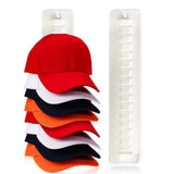 2 Pack Wall Mounted Baseball Cap Hat Rack Organizer for Home White