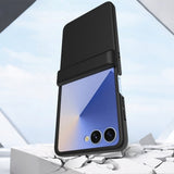 Case and Screen Protector Compatible With Samsung Galaxy Z Flip 8 with Hinge Cover Black