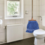 Replacement Cotton Mop Head Loop-End Detachable for Home Hotel Office Use Blue
