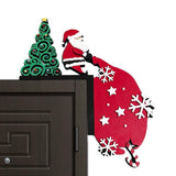 Christmas Door Topper Santa Claus Door Frame Corner Sign Decorations Windows Walls DIY Craft