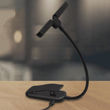 Dual Head Foldable LED Reading Clip Light with Dimmable Brightness