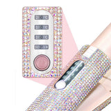 Wireless Hair Straightener and Curler Portable USB Rechargeable Hair Styling Comb Flat Iron for Travel Pink