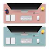 Dual-Sided Leather Desk Pad and Mouse Mat for Office Home Style 2