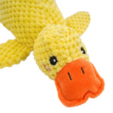 Stuffed Yellow Duck Toy for Pet Dog Calming Chew Toys Teeth Cleaning Toy