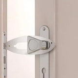 Adjustable Cat Door Latch Fast Flex Pet Door Stopper to Keep Dogs Away White