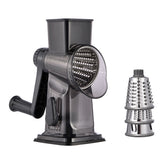 3-Blade Rotary Cheese Grater with Handle Kitchen Shredder Slicer Grater Slicer Style 2