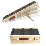 Foldable Adjustable Dog Ramp – For Couch and Bed with Non-Slip Carpet Surface