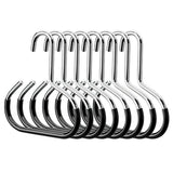 8 Pcs No Drill Hat Storage Hooks Iron Ring for Closet Caps Scarves Black