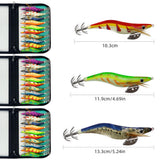 10PCS Glow Squid Jigs Lures Saltwater Cuttlefish Fishing