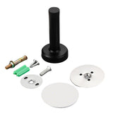 4 PCS No Drilling Door Stops Easy Installation with Strong Adhesive Tapes for Bottom Black