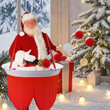 Santa Pants Toss Game Christmas Yard Game with 20 Plush Balls Hat