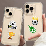 50Pcs Soccer Stickers for Boys Girls Teens Soccer Stickers for Water Bottle Laptop Decoration