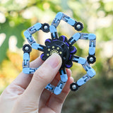 4PCS Transformable Mechanical Gyro Fidget Spinner Toy