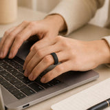 2Pcs Ring Covers Compatible with Oura Ring 5 Black