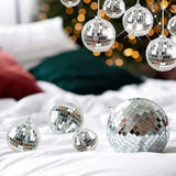 20Pcs Christmas Mirror Disco Balls – Hanging Decorations for Party Wedding and DIY Crafts