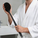 4 PCS Silicone Bath Brush Set with Long Handle Brush