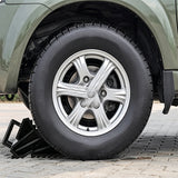 2 PCS Solid Rubber Wheel Chocks Car Truck Rv Camper Trailer Tire Stopper