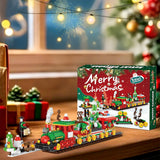 Advent Calendar Christmas Train Building Block Set – Holiday Countdown Toy