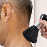 Hair Cutting Cape with Neck Duster Brush Large Size Salon Barber Cape for Men Women Black