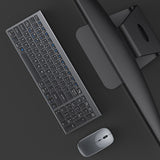 3 Modes Rechargeable Wireless Keyboard and Mouse Combo for Laptop PC Tablet