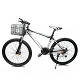 Bicycle Basket Front & Rear Hanging Storage Rack for Mountain Bike Black