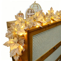 LED Maple Leaves Garland with Lights – Fall Decorations for Home and Christmas