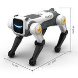 AI Robot Dog Toy Remote Control Stunt with Voice Commands Gray