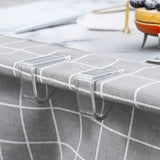 24 PCS Clear Plastic Tablecloth Clips for Indoor Outdoor Tables