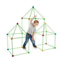 121Pcs Kids Construction Fort Building Kit Castles 3D Play House Tent Toy Gift