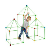 121Pcs Kids Construction Fort Building Kit Castles 3D Play House Tent Toy Gift